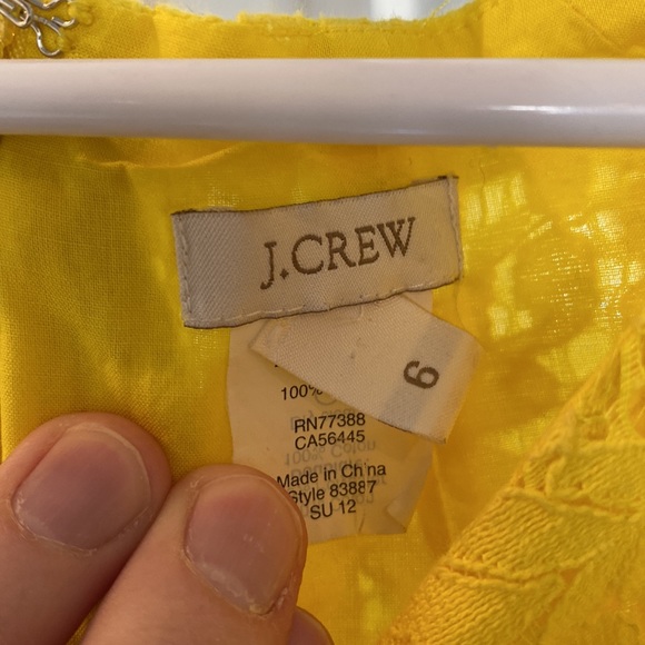 J Crew womens yellow dress sz 6 - Picture 2 of 5